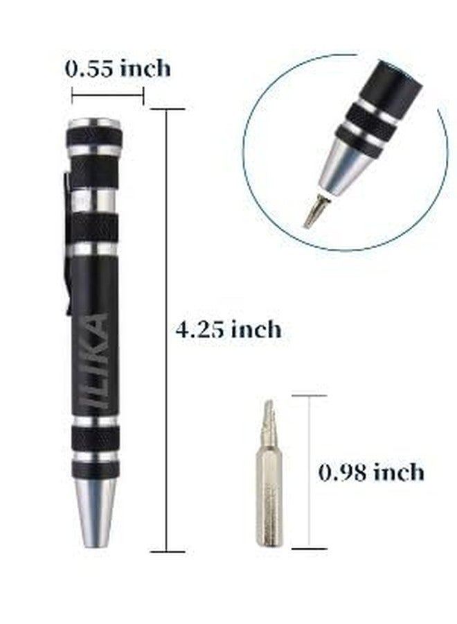 ILIKA Mini Screwdrivers Set, 8-in-1, Black - Image 4